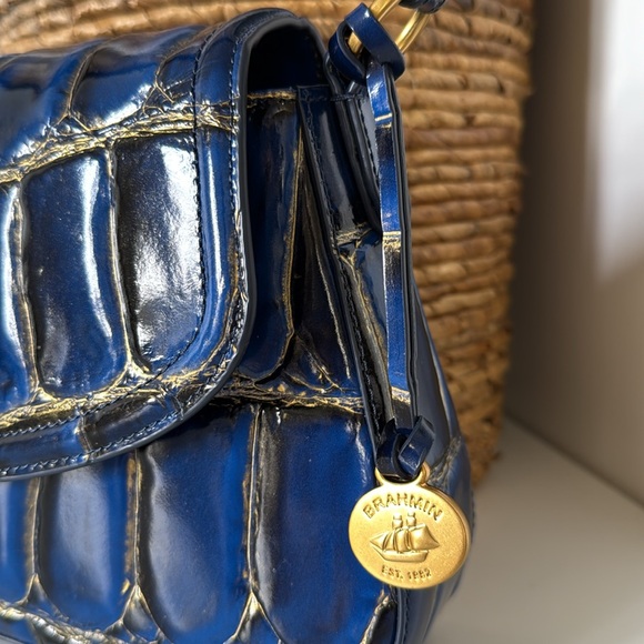 NWT 🌹Brahmin NERIDA ANCHOR NERINA Melbourne Leather Satchel ⭐NWT, REG, DUST BAG - Picture 3 of 13